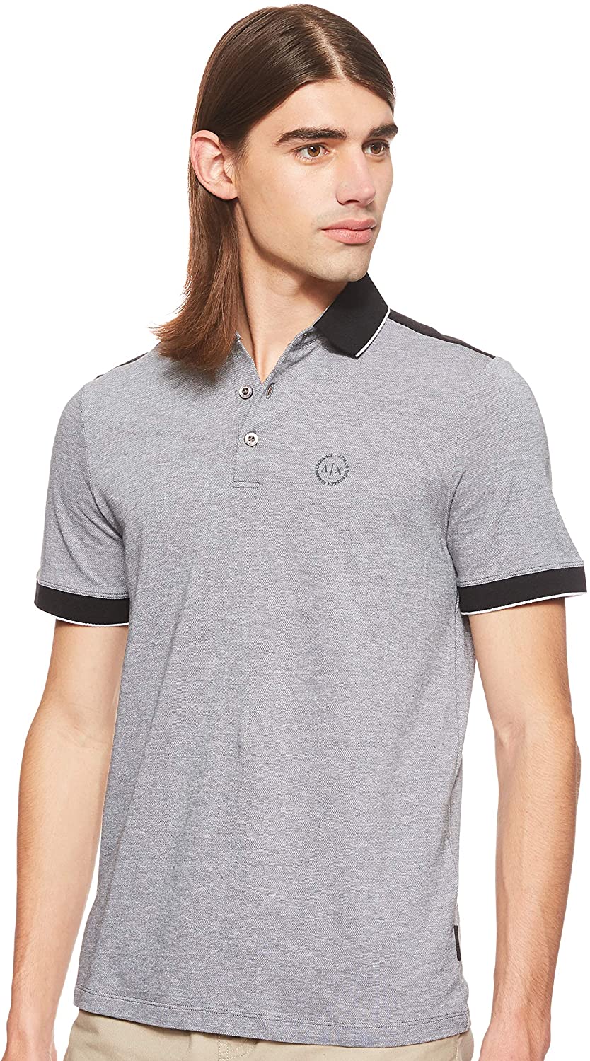 A|X ARMANI EXCHANGE PIQUE POLO