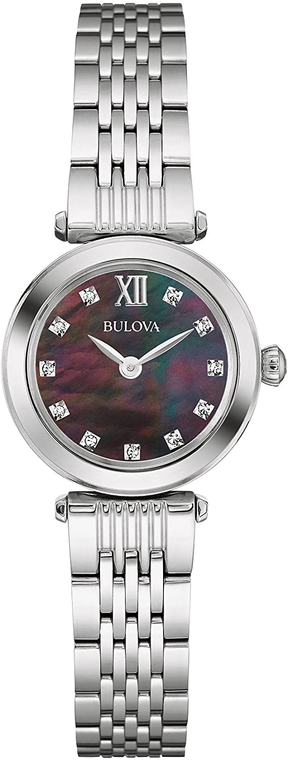 Bulova Ladies' Classic Dress Mini Stainless Steel 2-Hand Quartz