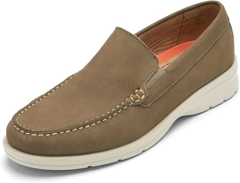 Rockport Men\'s Palmer Venetian Leather Slip-On Loafers - Cognac Rockport Mens Palmer Venetian Loafer Tan 13 M | eBay main image 2