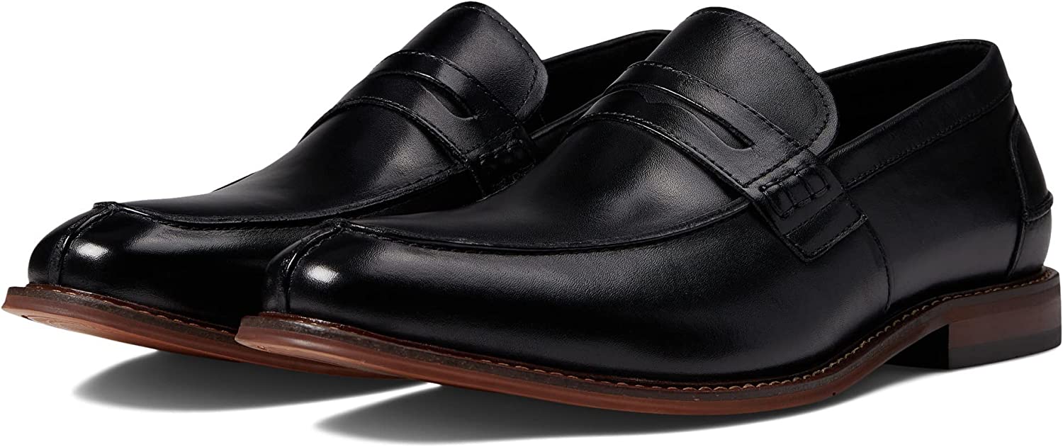STACY ADAMS Men\'s Marlowe Penny Loafer Black Leather 10.5 Wide Red Zone Insole Amazon.com | Stacy Adams Men main image 4