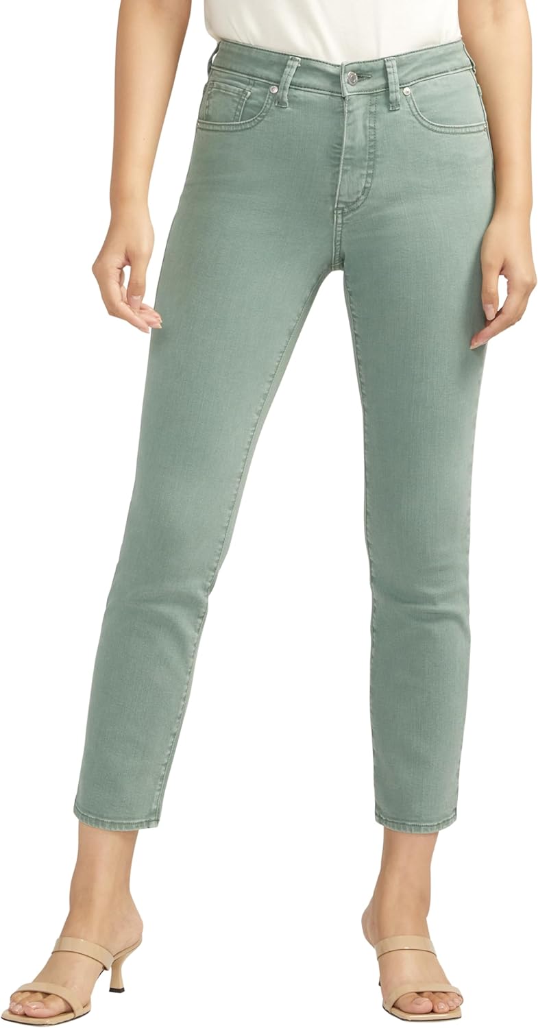 Silver Jeans Women's Isbister High Rise Straight Leg Jeans