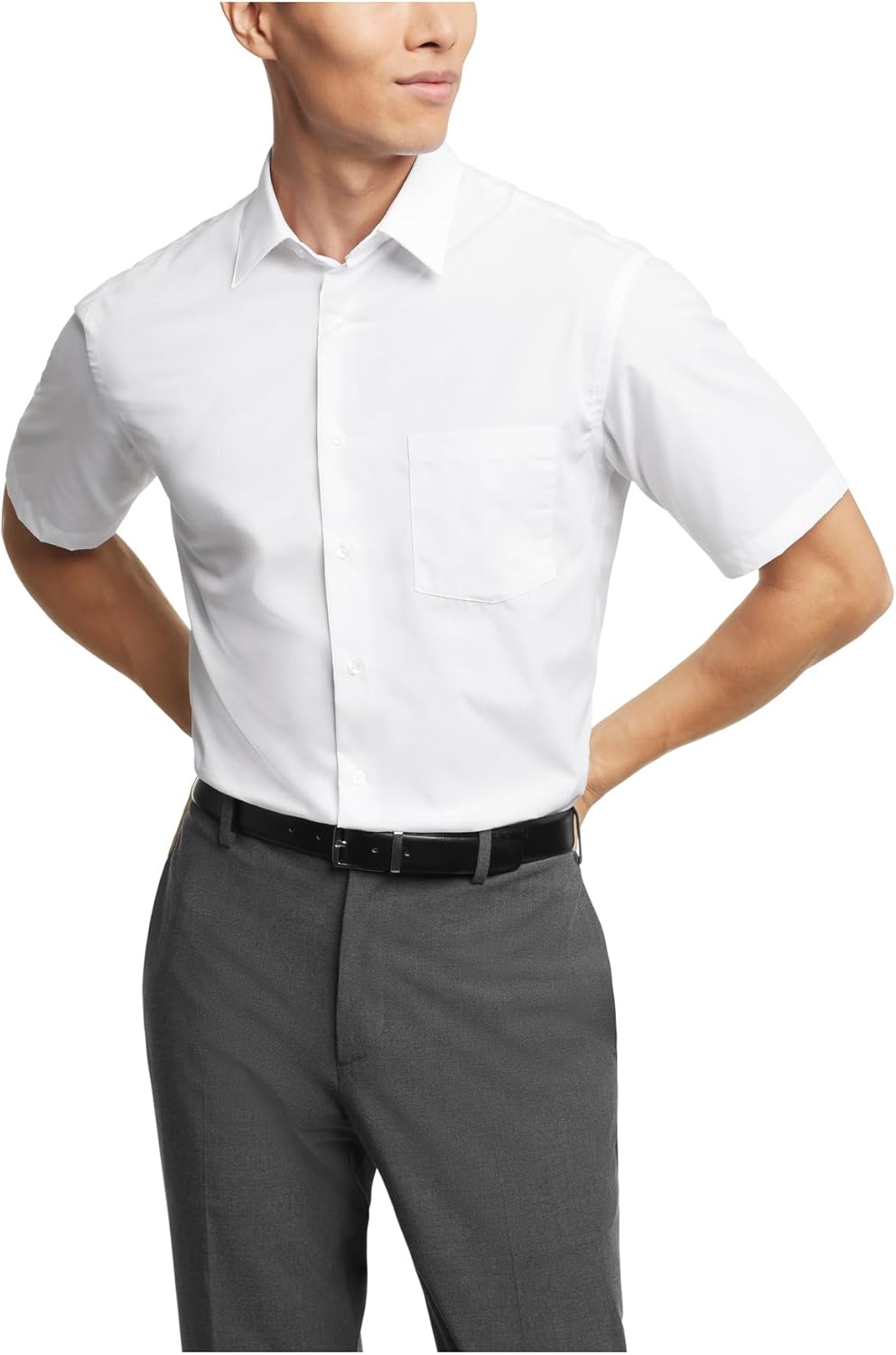 Van Heusen Camicia Uomo Regular Fit A Righe – Colletto Button Down, Manica Lunga, 60% Cotone 40% Poliestere - 4