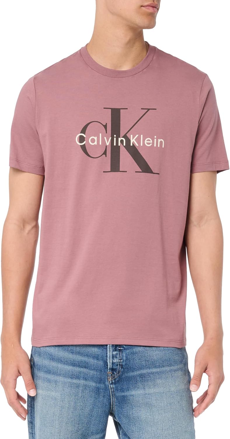 Camiseta Para Hombres Calvin Klein Men's Monogram Logo Crewneck