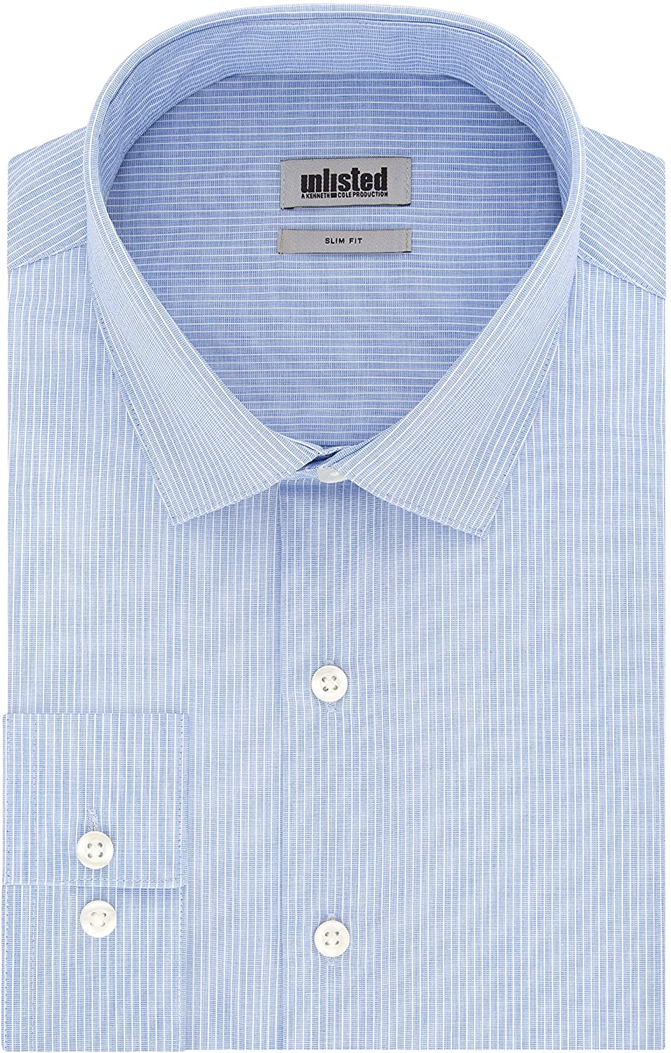 Kenneth Cole Men's Dress Shirt Slim Fit Checks and Stripes